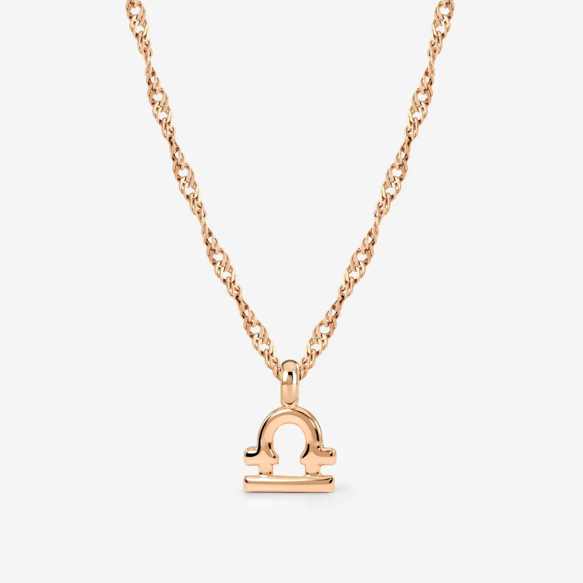 Libra Bubble Necklace Roségold