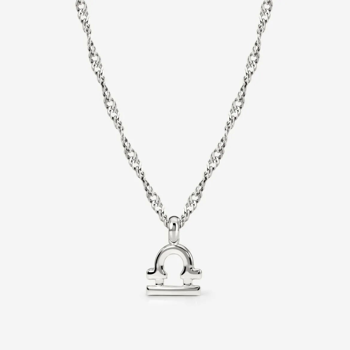 Libra Bubble Necklace Silber