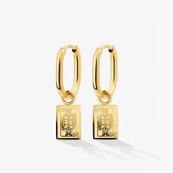 Like a Queen Oval Hoop Set Baby Gold