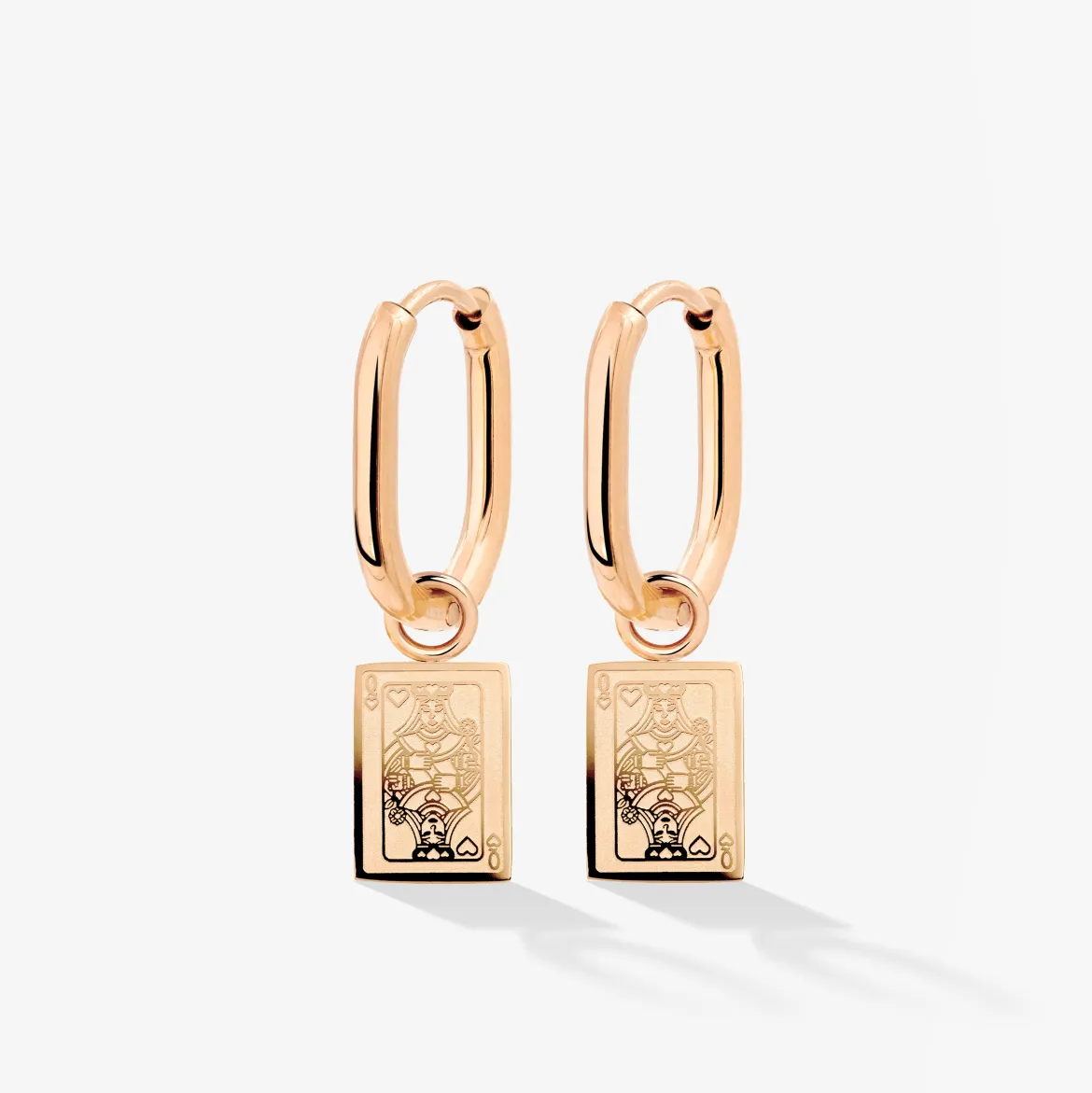 Like a Queen Oval Hoop Set Baby Roségold
