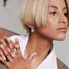 Liquid Shape Studs Silber