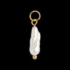 Lisas Power Pearl Hoop Set Gold