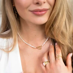 Lola Power Pearl Necklace Gold