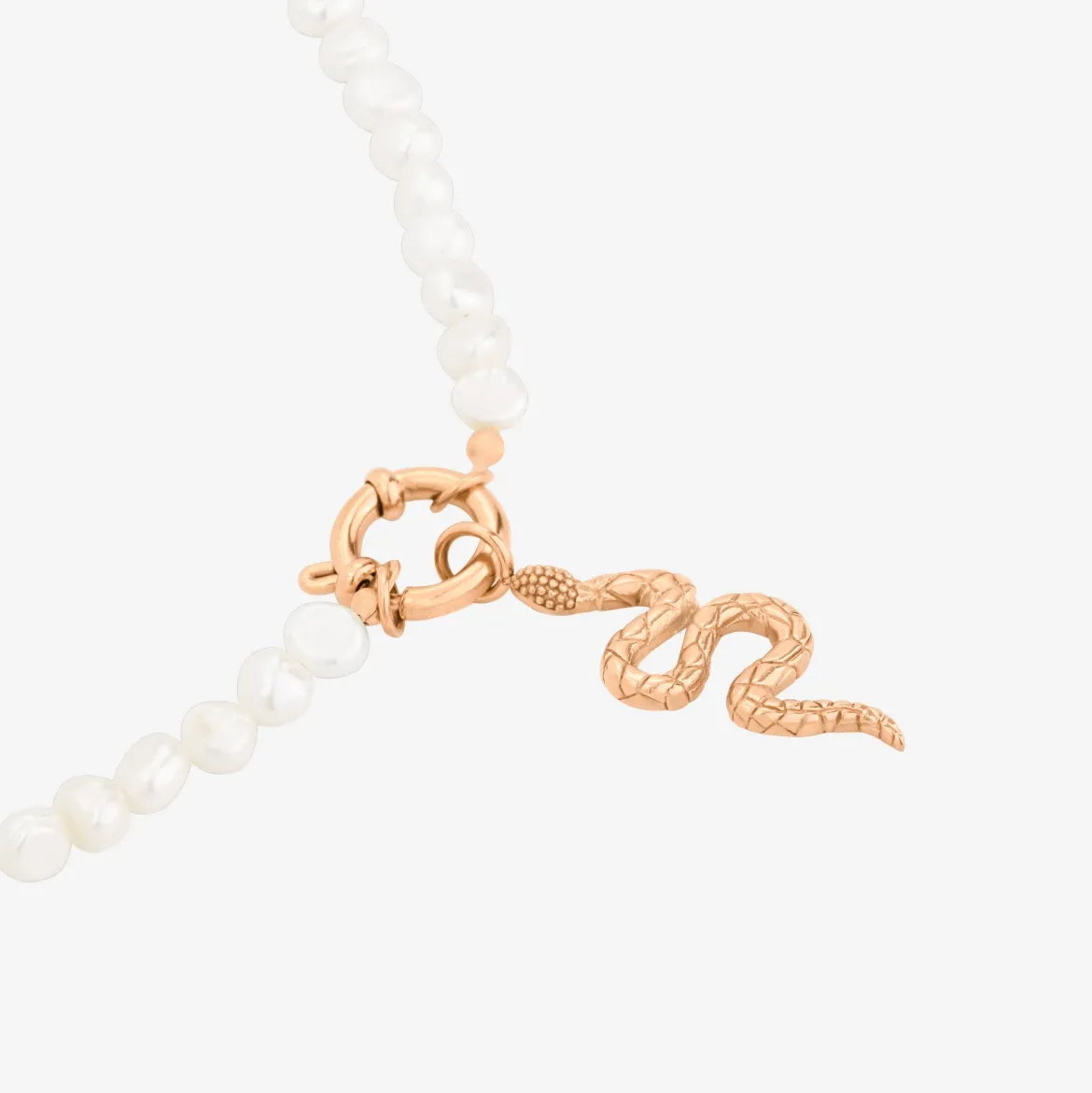 Lola Power Pearl Necklace Set Roségold