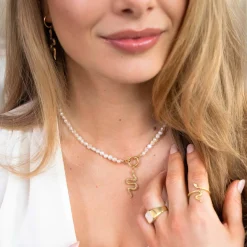 Lola Power Pearl Necklace Set Gold