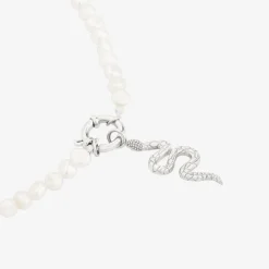 Lola Power Pearl Necklace Set Silber