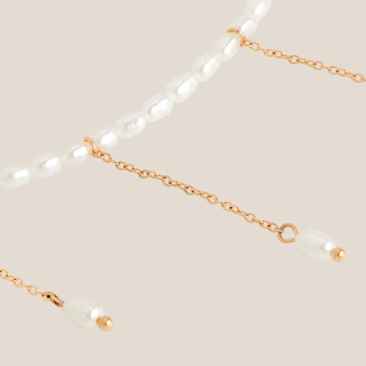Lolas Love Pearl Power Necklace Roségold