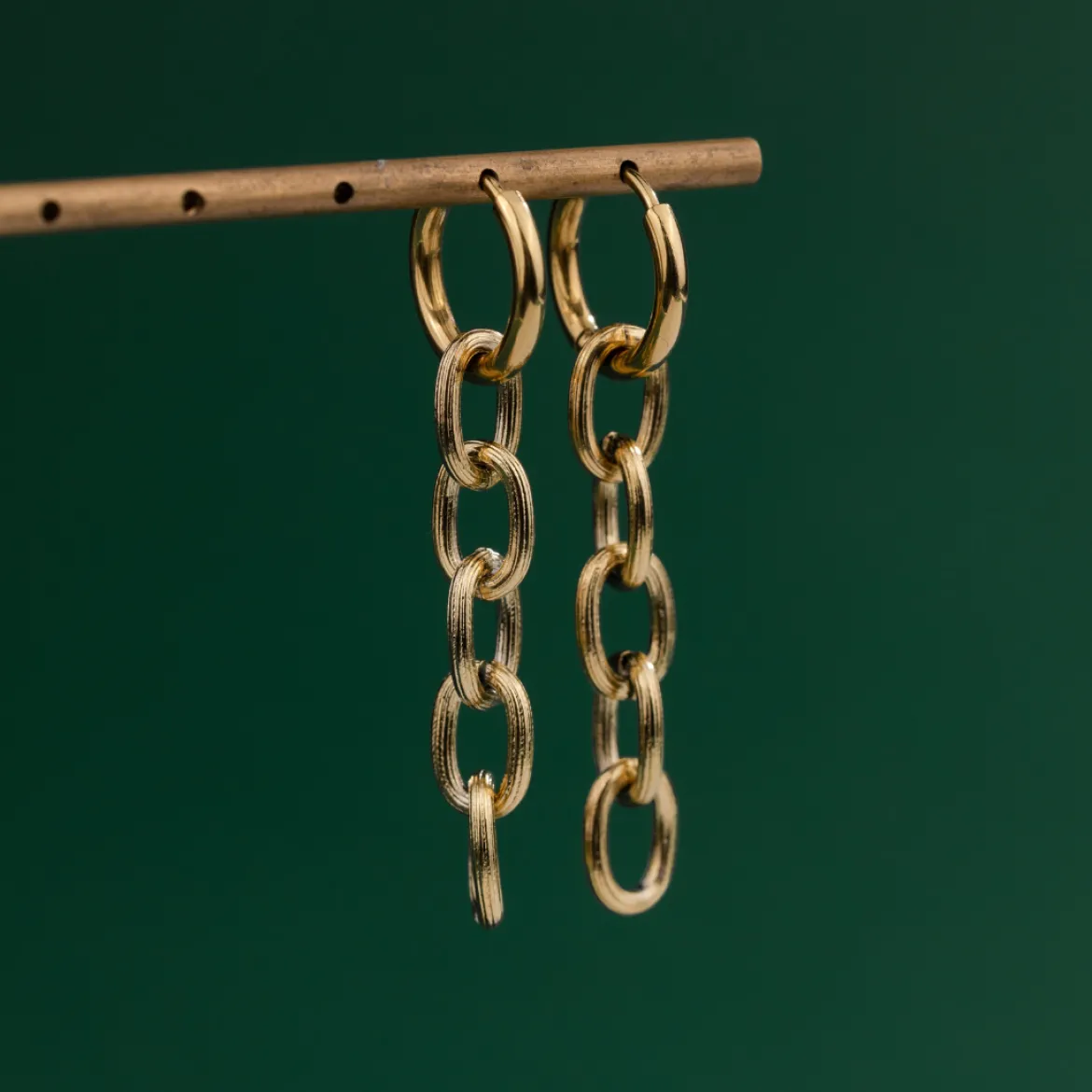 Long Link Hoop Set Small Silber