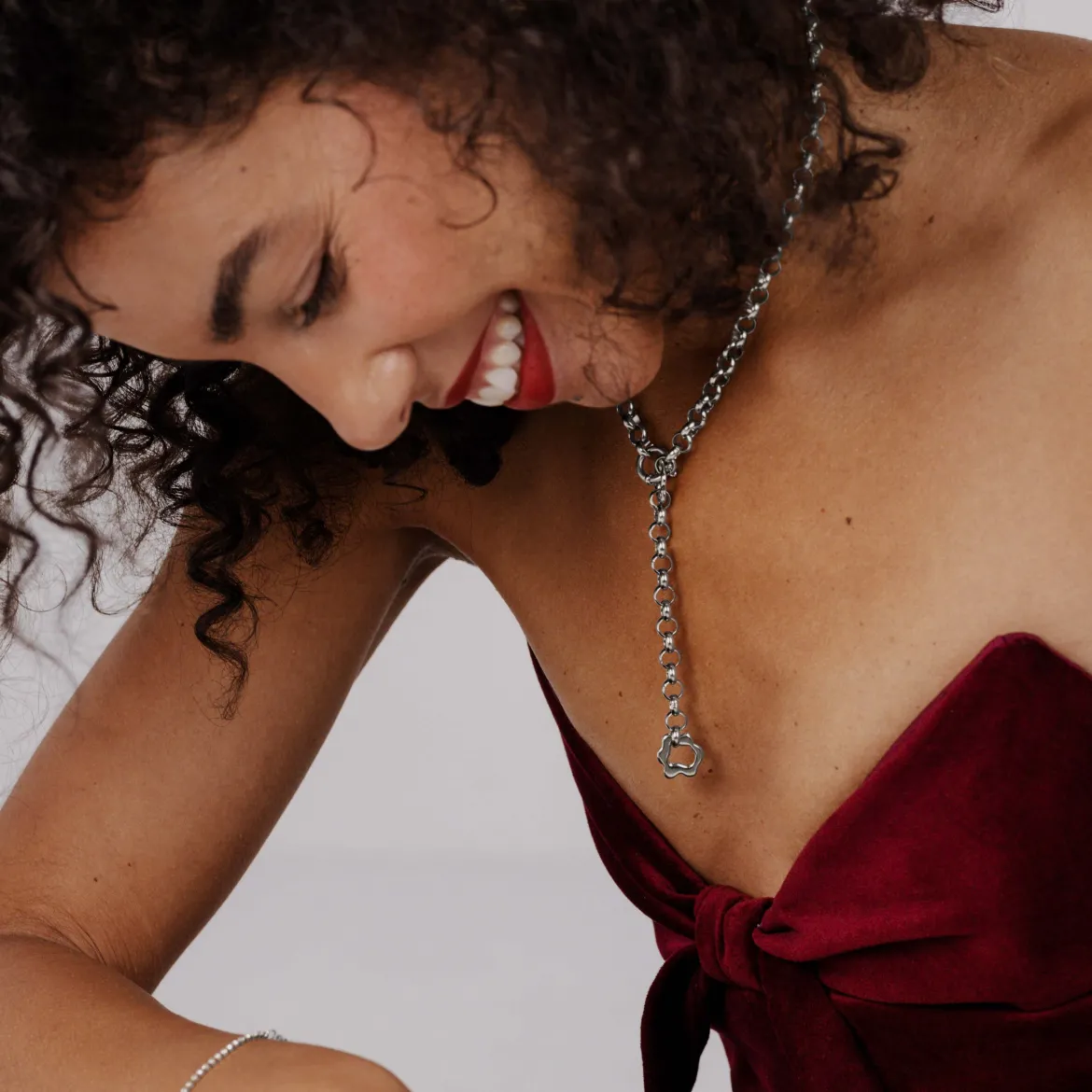 Love Me Bold Necklace Silber
