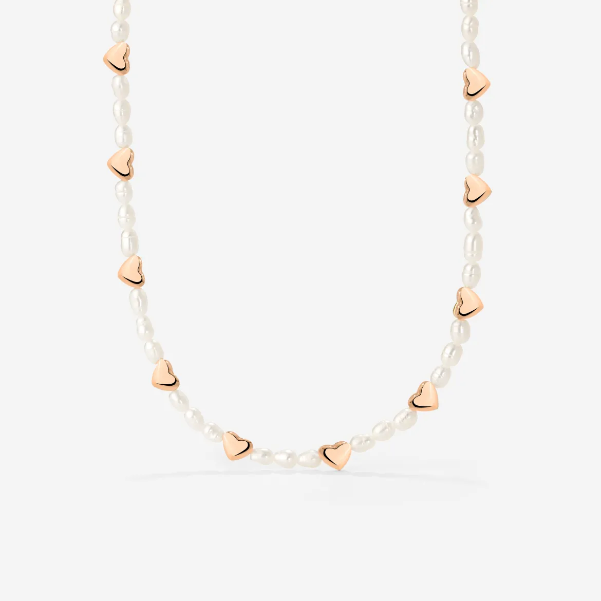 Love Pearls Necklace Roségold