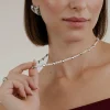 Love Pearls Necklace Silber