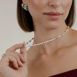 Love Pearls Necklace Silber