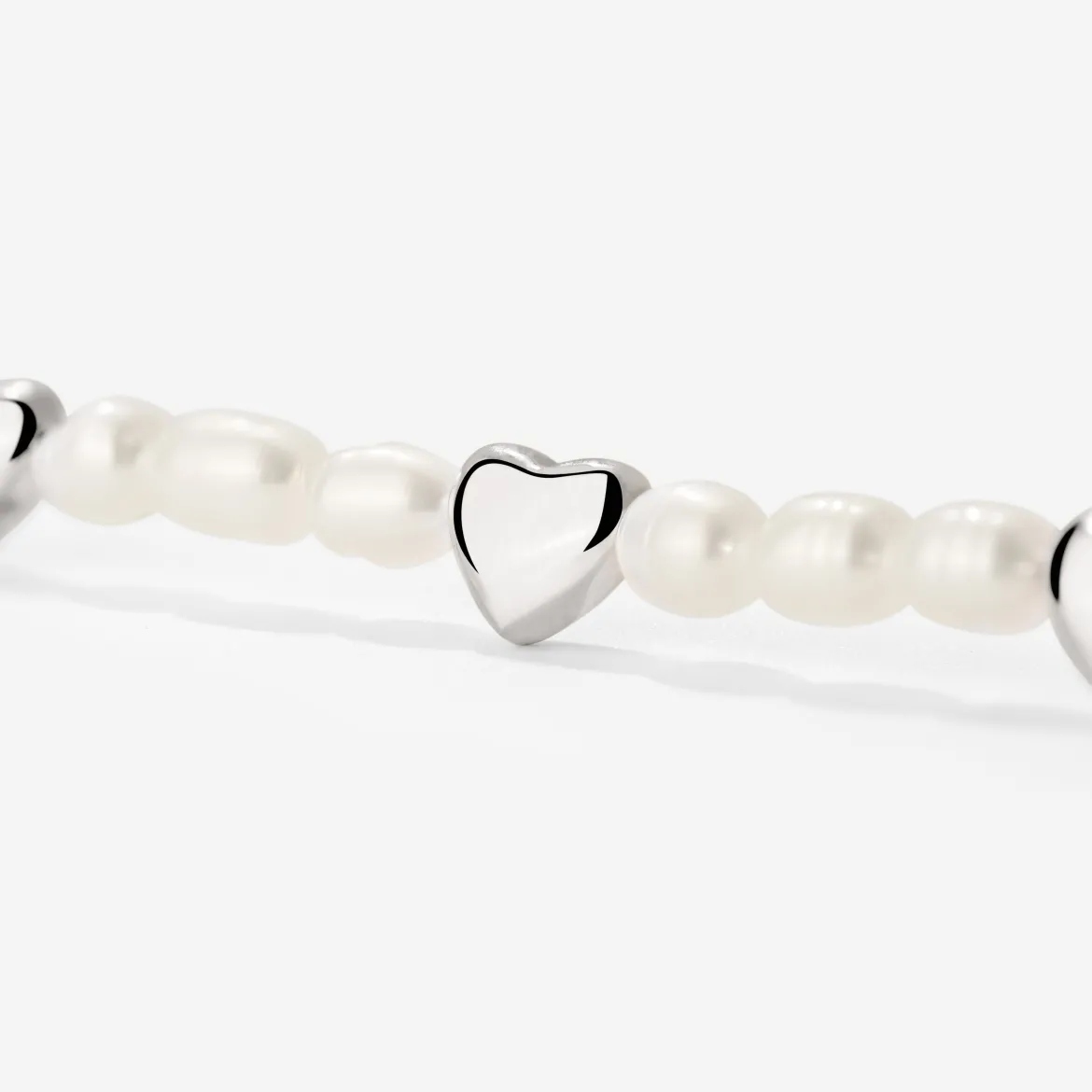 Love Pearls Necklace Silber