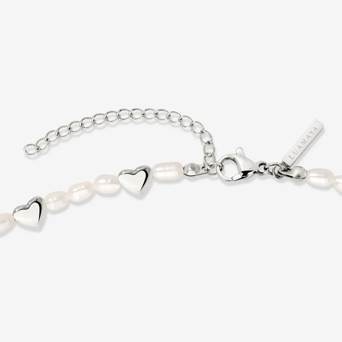 Love Pearls Necklace Silber