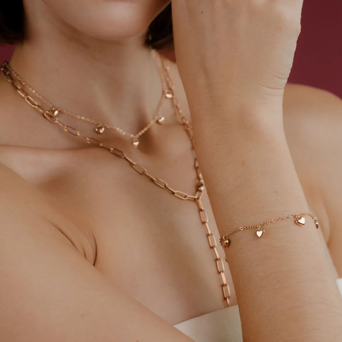 Lovely Heart Bracelet Roségold
