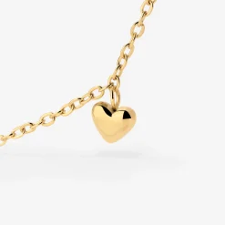 Lovely Heart Choker Gold