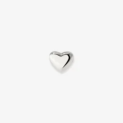 Lovely Heart Piercing Stud Silber