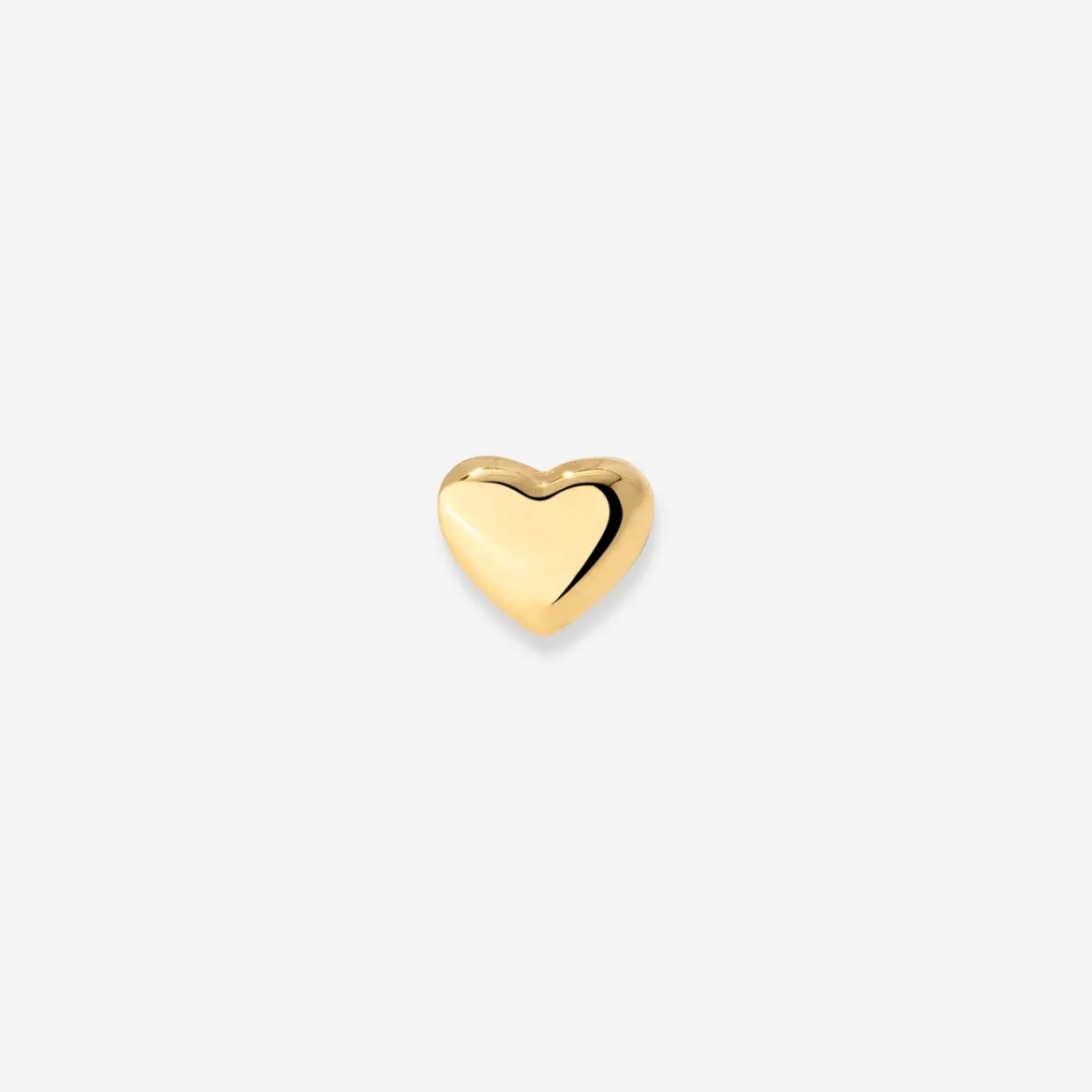 Lovely Heart Piercing Stud Gold