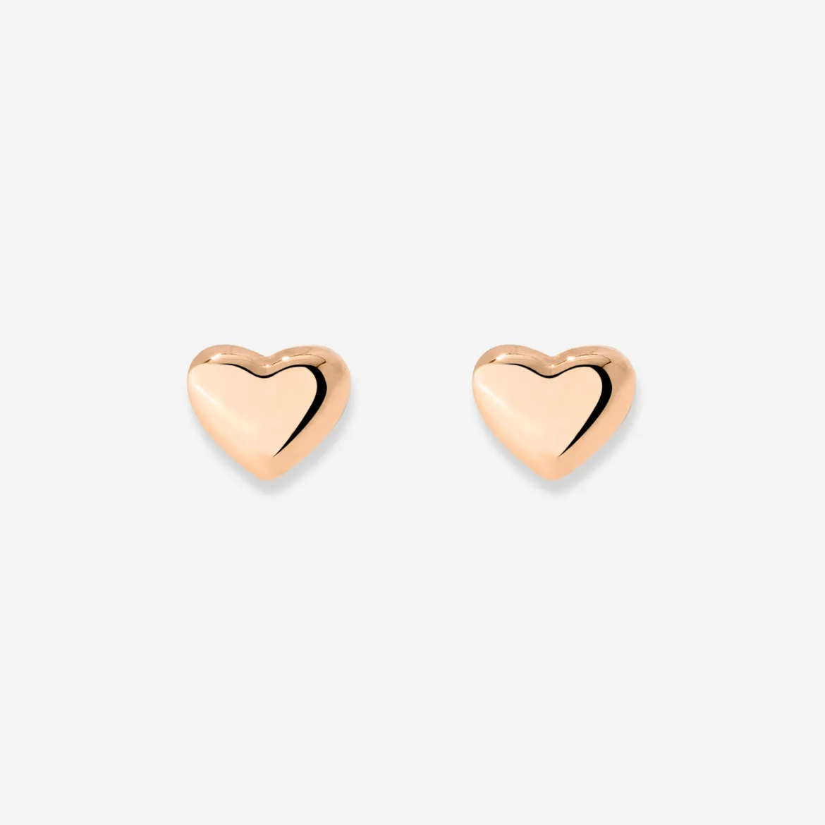 Lovely Heart Studs Roségold