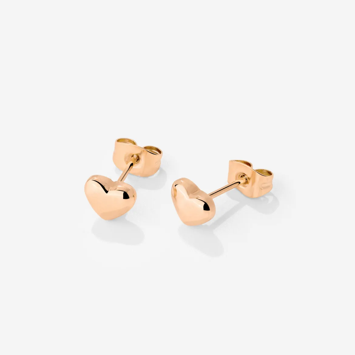 Lovely Heart Studs Roségold