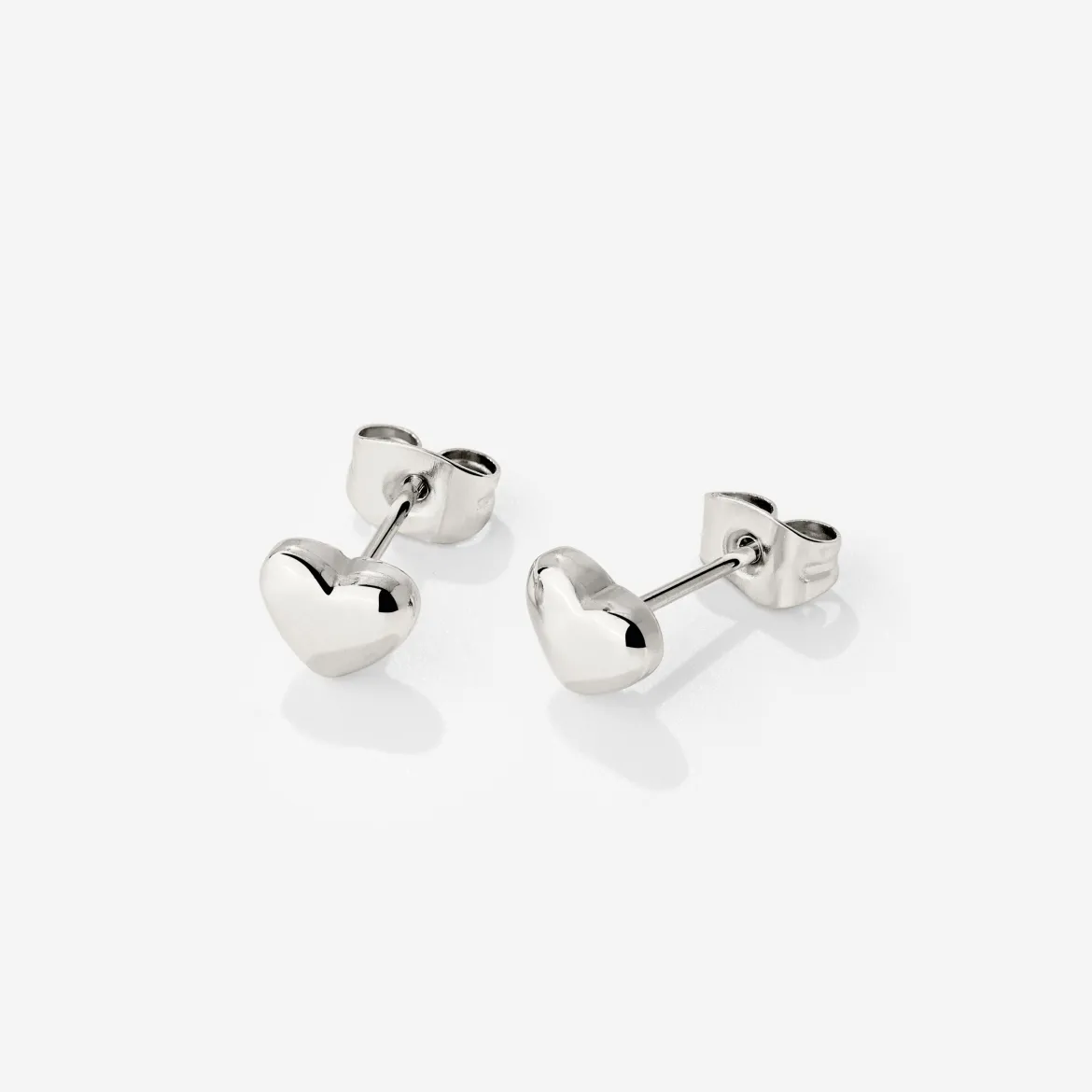 Lovely Heart Studs Silber