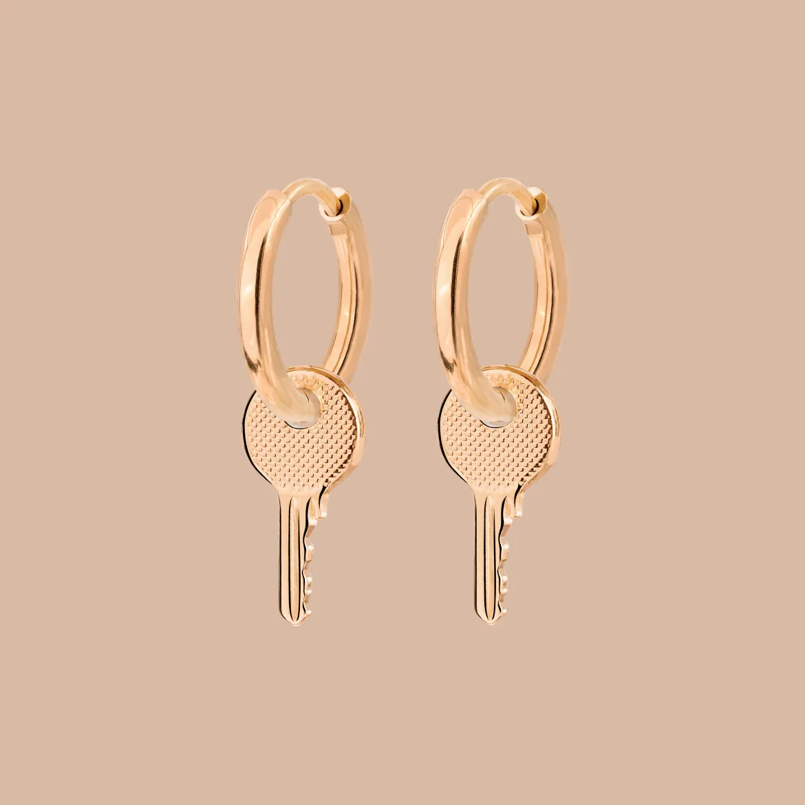 Low-key Hoop Set Small Roségold
