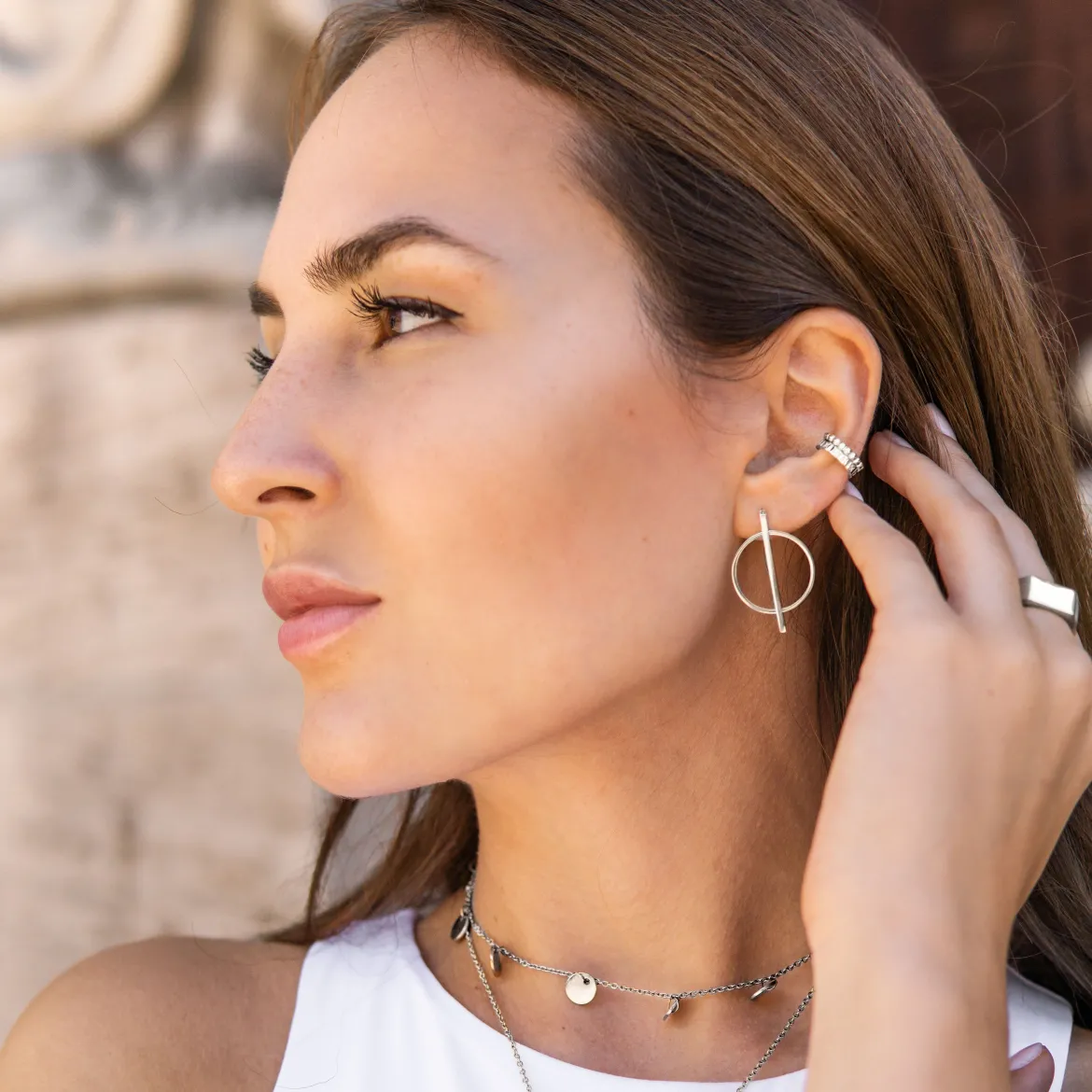 Luana Earrings Silber