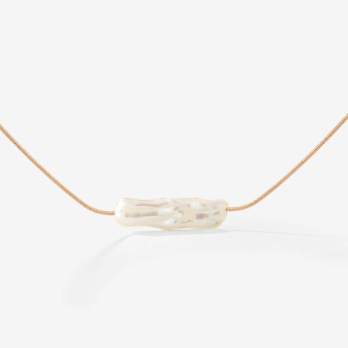Luminous Pearl Choker Roségold