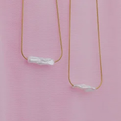 Luminous Pearl Choker Silber