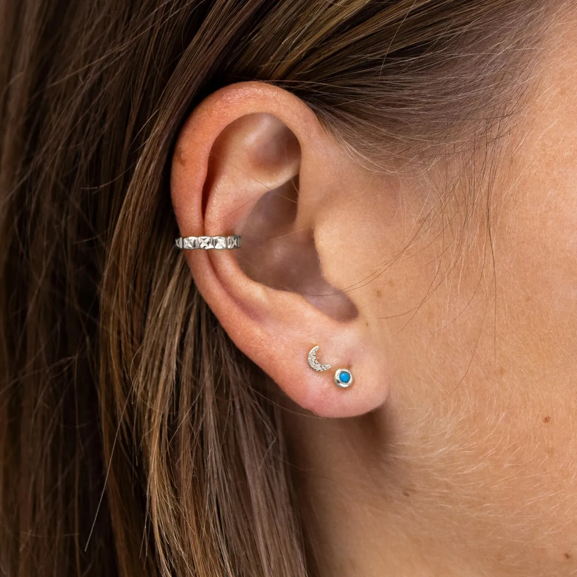 Lunita Studs Silber