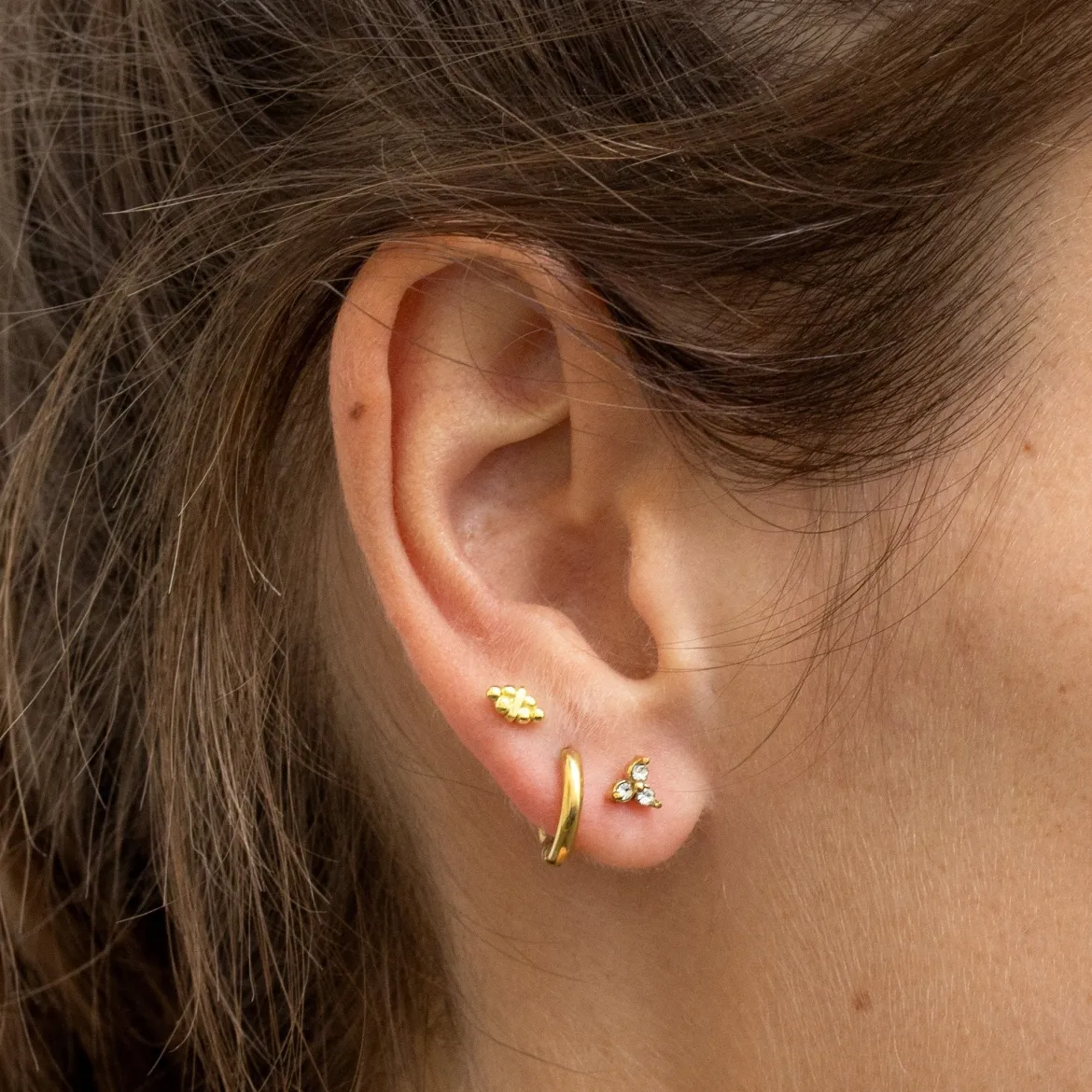 Luz Studs Gold