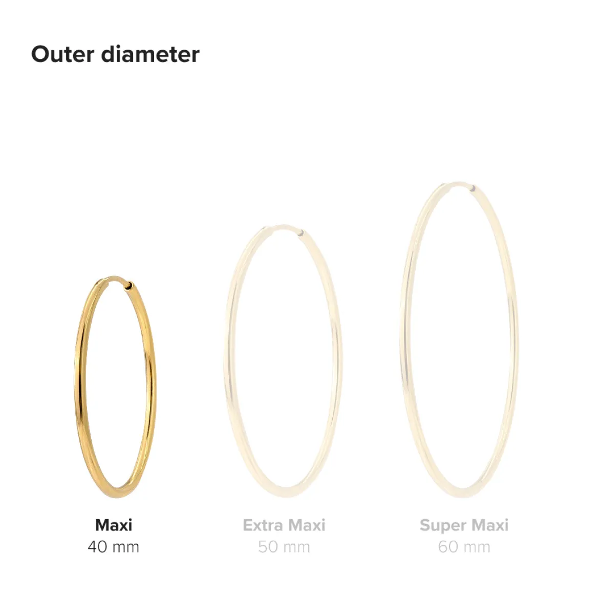 Maxi Hoops Silber
