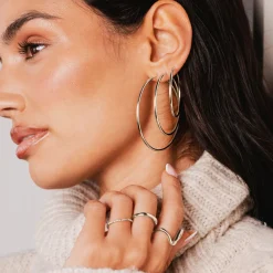 Maxi Hoops Silber