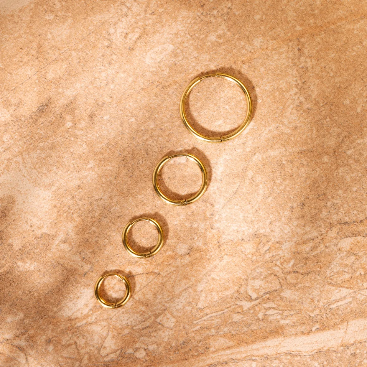 Medium Hoops - Gold