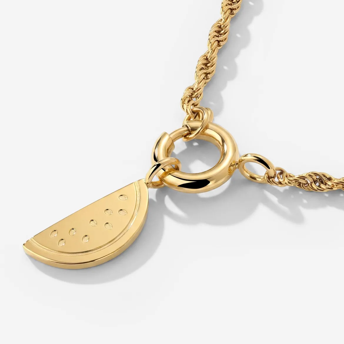 Melony Rope Chain Necklace Set Gold