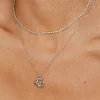 Melting Donut Necklace Silber