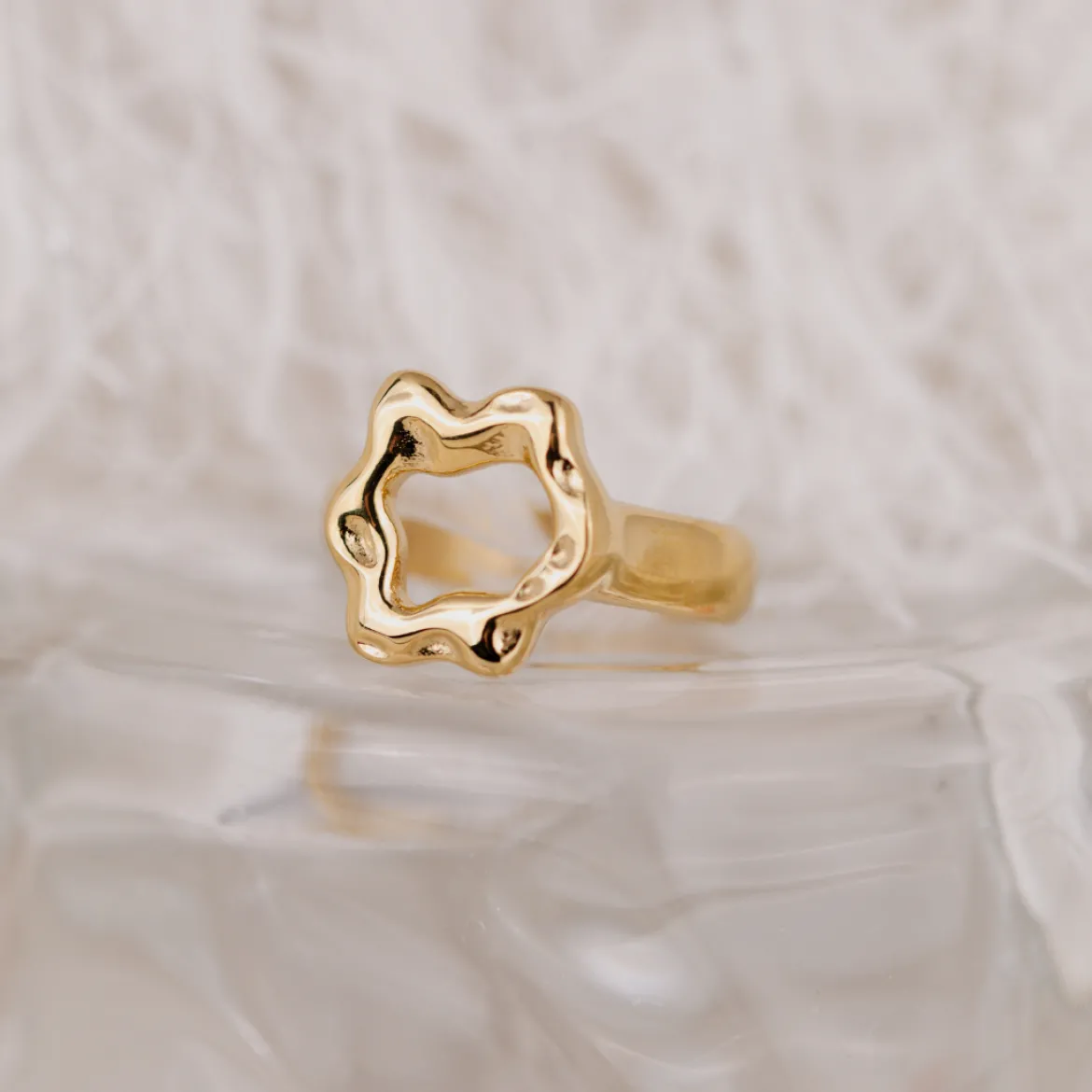 Melting Donut Ring Gold