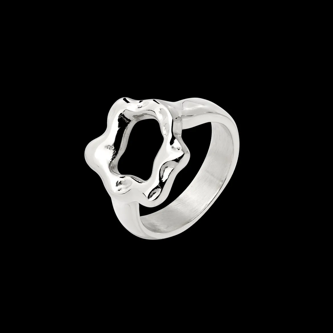 Melting Donut Ring Silber