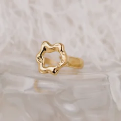 Melting Donut Ring Silber