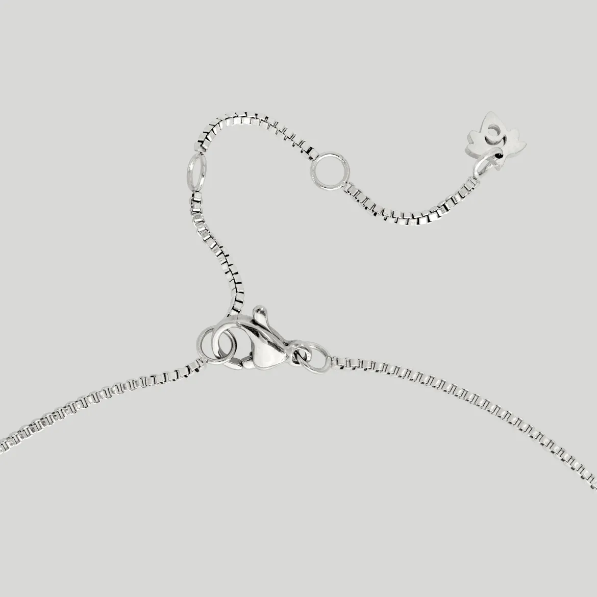 Melting Heart Necklace Silber