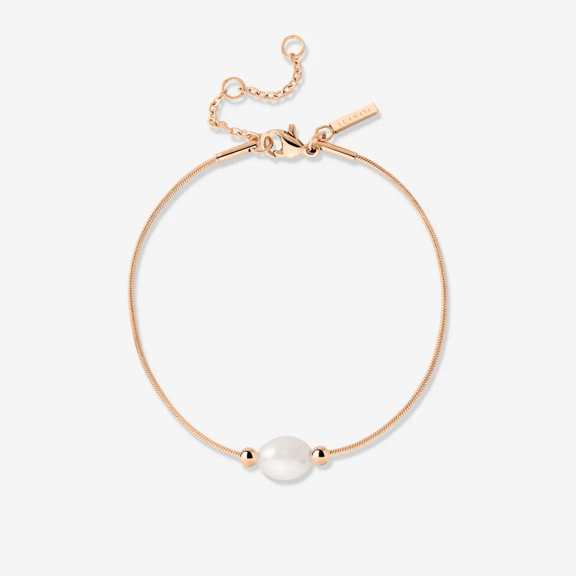 Minimalist Pearl Bracelet Roségold