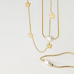Minimalist Pearl Bracelet Gold