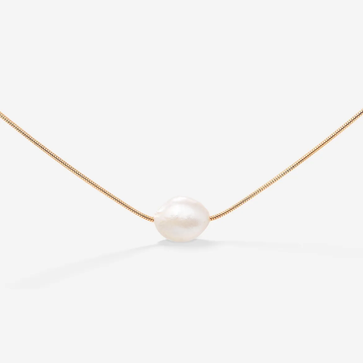 Minimalist Pearl Choker Roségold