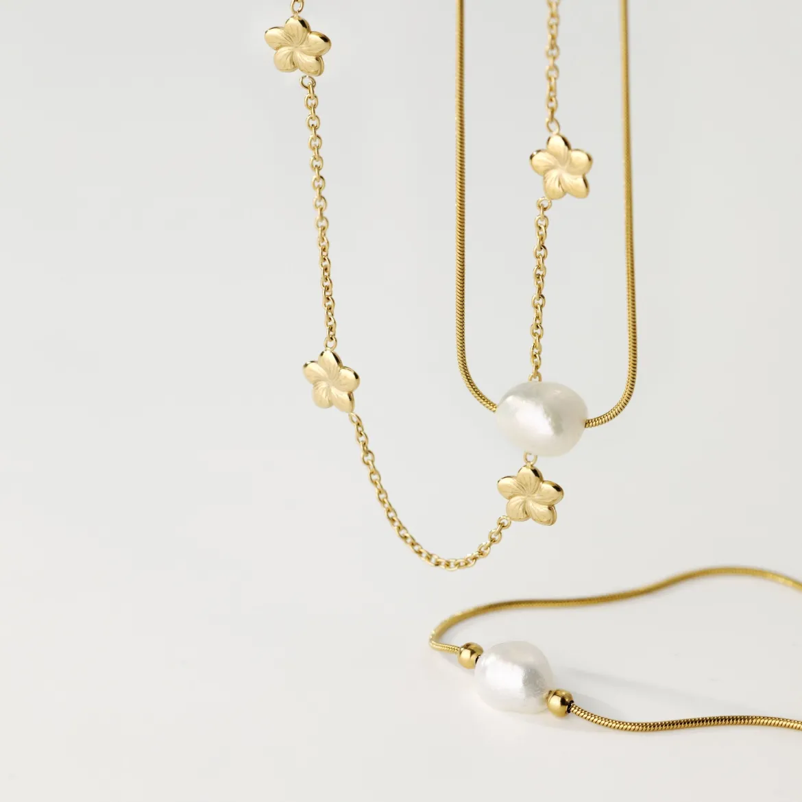 Minimalist Pearl Choker Roségold