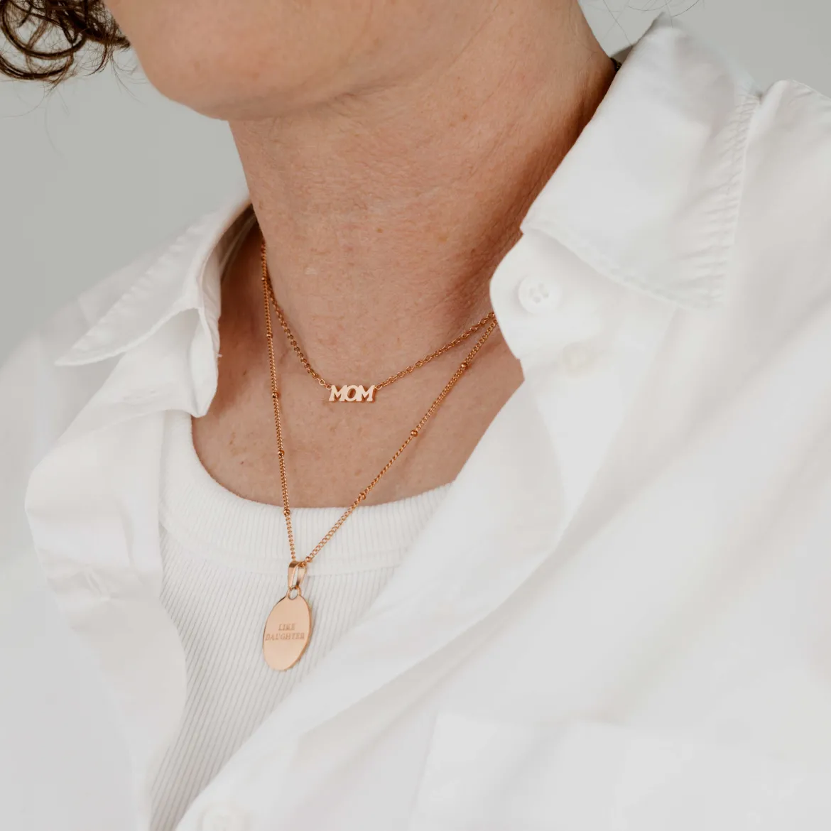 Mom Forever Necklace Roségold