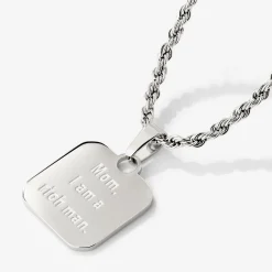 Mom, I am a rich man Necklace Silber