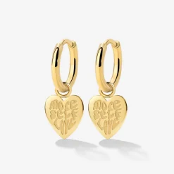 More Self-Love Hoop Set Small Gold