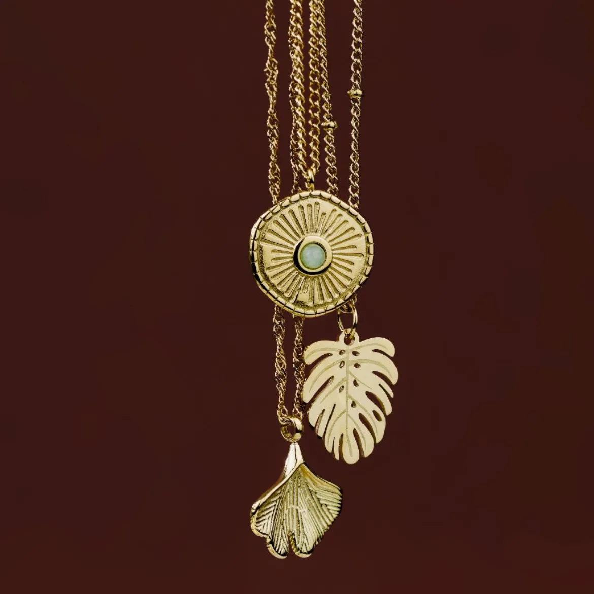 Moss Necklace Gold
