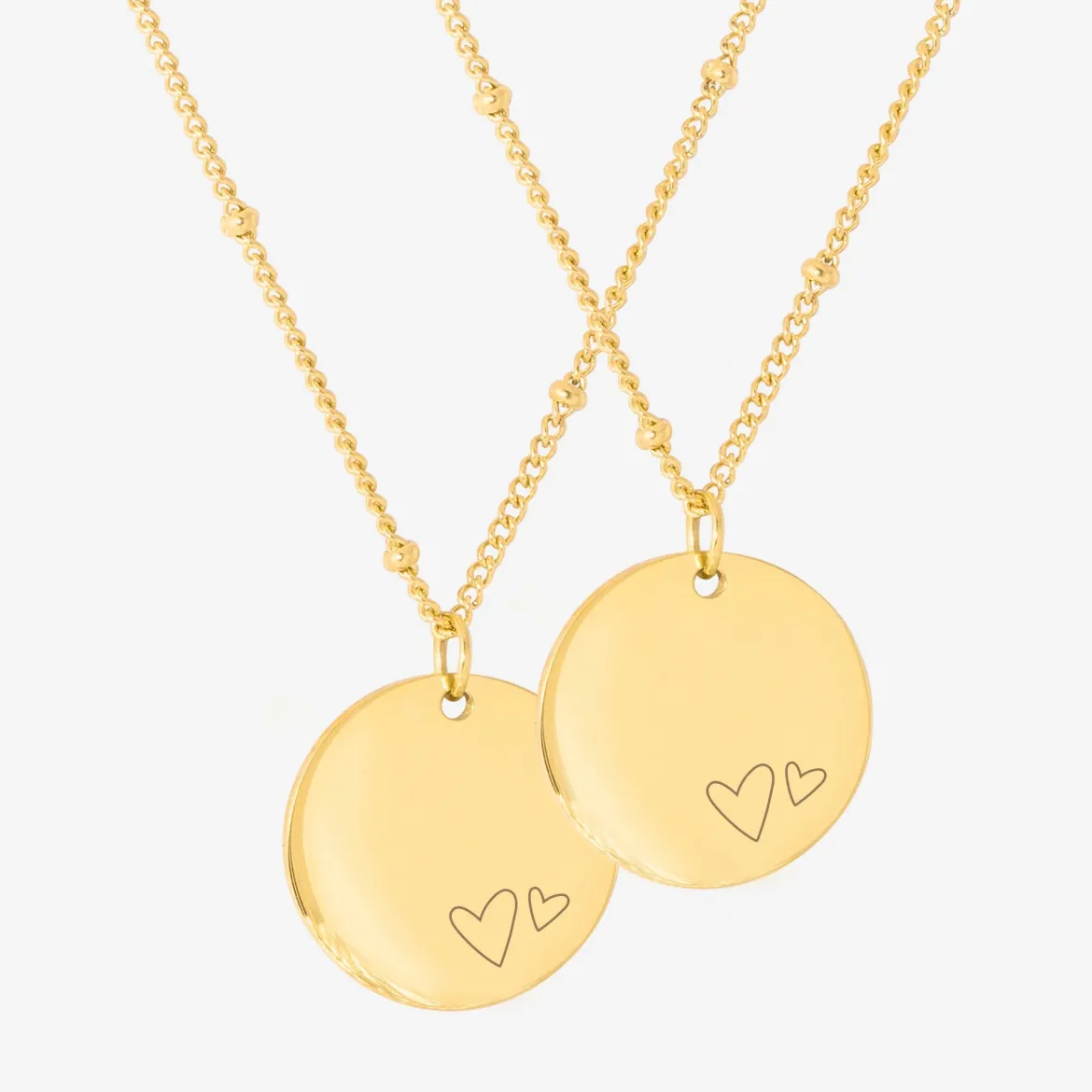 Mother u0026 Daughter Necklace Bundle Gold