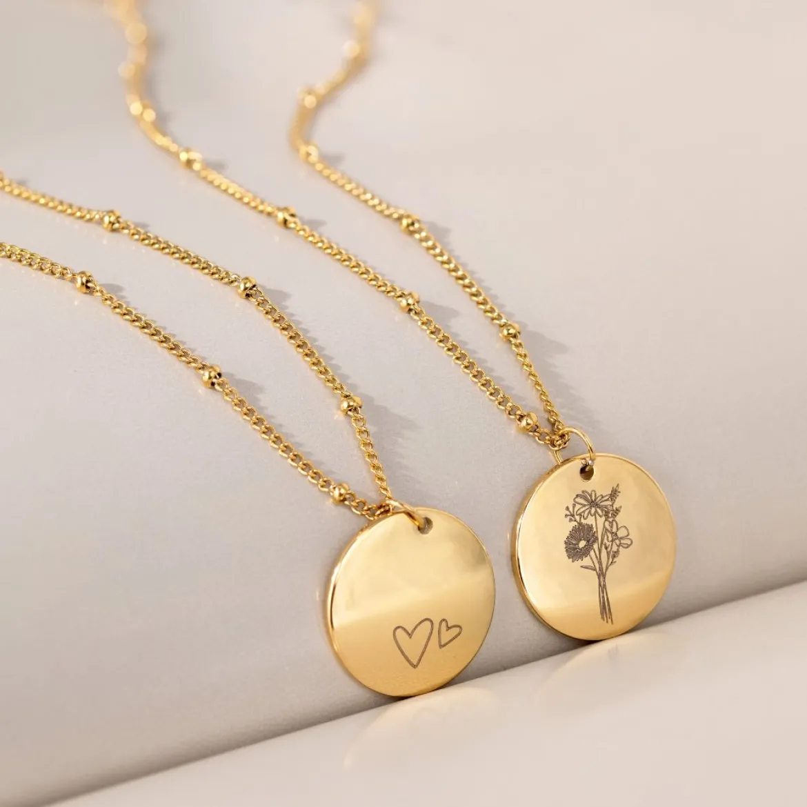 Mother u0026 Daughter Necklace Bundle Gold